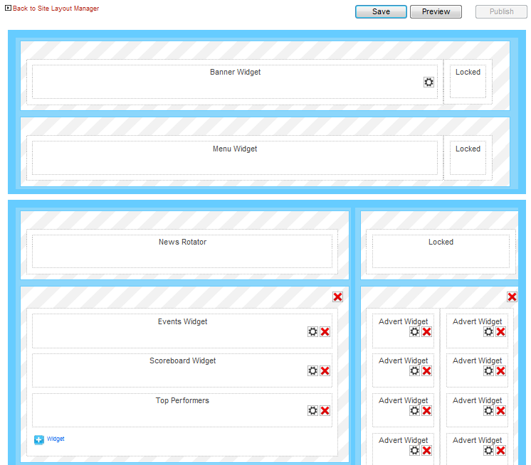 using the site layout manager mycricket support